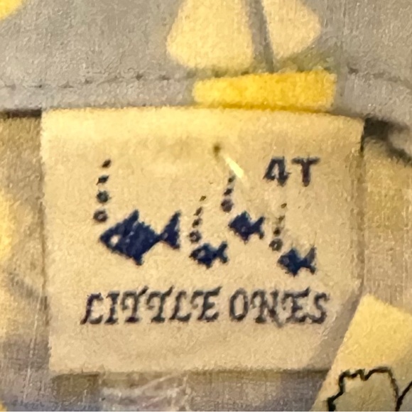 Little Ones Light Blue One Piece Sailboat Romper - Size 4T - New w/ Tags - Picture 6 of 6